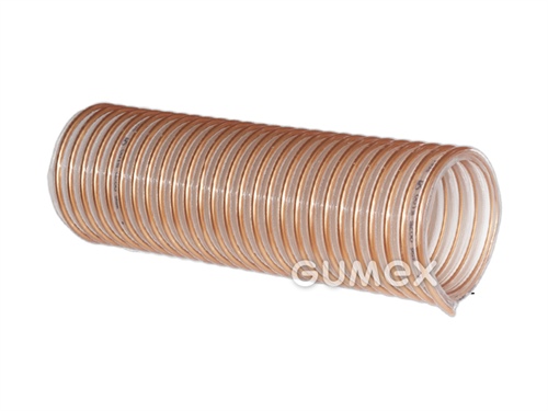 Vzduchotechnická hadica pre sypké látky AIRDUC PUR 356 FOOD REINFORCED, 50/67mm, 4,065bar/-1bar, PU (éterová báza), -40°C/+90°C, transparentná